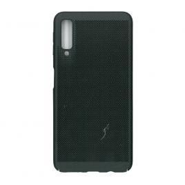 Husa de protectie spate EuroCell Air cu perforatii pentru Samsung Galaxy A7 2018 negru