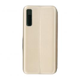 Husa de protectie tip carte s-view EuroCELL 360 de grade pentru Samsung Galaxy A7 2018 auriu