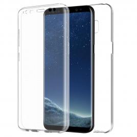 Capac de protectie Full TPU 360° (fata + spate) pentru Samsung Galaxy J4 (2018) transparent