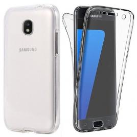Capac de protectie Full TPU 360° (fata+spate) pentru Samsung Galaxy J4 Plus (2018) transparent