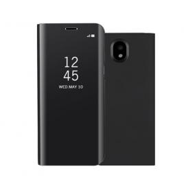 Husa Samsung Galaxy J3 2017 - Flip Mirror tip Carte Capac translucid Neagra