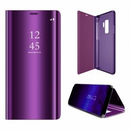 Husa Samsung Galaxy S9 Plus - Flip Mirror tip Carte Capac translucid violet
