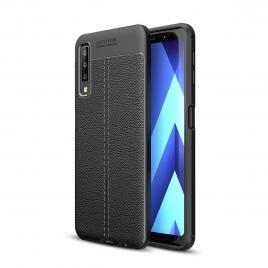 Husa Silicon Auto Focus pentru Samsung Galaxy A7 2018 A750F Negru
