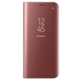 Husa de protectie Samsung Clear View Standing Cover pentru Huawei P20 lite ros?-gold