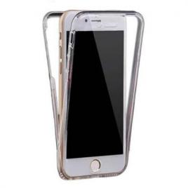 Husa protectie IMPORTGSM pentru Apple iPhone 5/5S/SE Silicon Protectie Fata/Spate-360Grade Transparenta