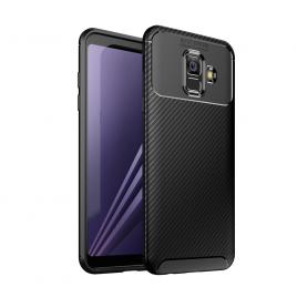 Husa Auto Focus Carbon Pentru Samsung Galaxy A6 Plus 2018 A605 - Negru