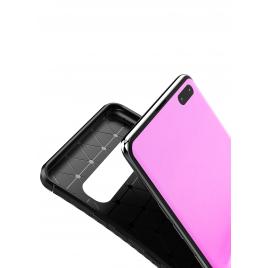 Husa Auto Focus Carbon Pentru Samsung Galaxy S10 Plus G975 - Maro