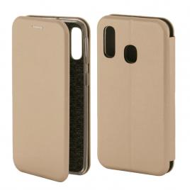 Husa Flip Magnetic compatibila cu Samsung galaxy A40 A405 Gold