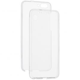 Husa Samsung A7 2018 (A750) - Full Body Gekko 360° (Fata+Spate) - silicon+plastic TRANSPARENTA