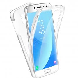 Husa Samsung J5 2017 (J530) - Full Body Gekko 360° (Fata+Spate) - silicon+plastic TRANSPARENTA