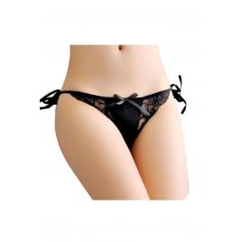 Chilot dama dantela negru M-L INTL prindere cu snur