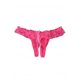 Chiloti dama tanga Dantela roz M INTL