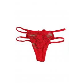 Chiloti dama tanga rosu nylon M INTL