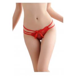 Chiloti sexy dantela rosu M INTL