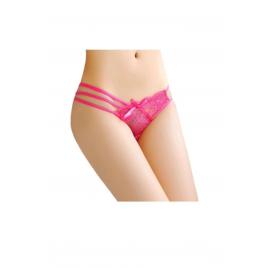 Chiloti sexy dantela roz M INTL
