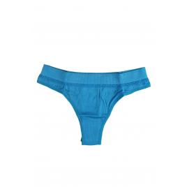Chiloti sexy dama bumbac Albastru M INTL
