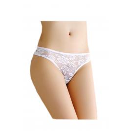 Chiloti sexy dama dantela Alb M INTL