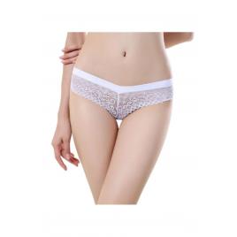 Chiloti sexy dama dantela Alb One Size INTL