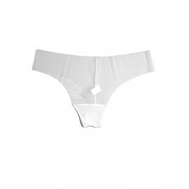 Chiloti sexy dama nylon alb M INTL