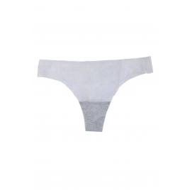 Chiloti tanga nylon Alb S-M INTL