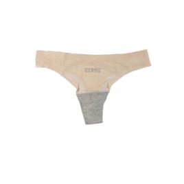 Chiloti tanga nylon Bej S-M INTL