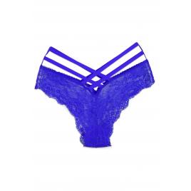 Chiloiti sexy dama Hipster dantela Albastru S-M INTL 2 barete
