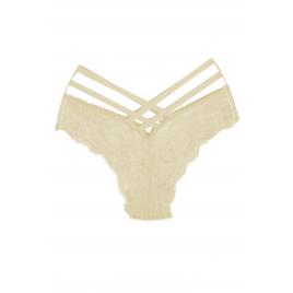 Chiloiti sexy dama Hipster dantela Bej S-M INTL 2 barete