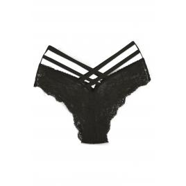 Chiloiti sexy dama Hipster dantela Negru S-M INTL 2 barete