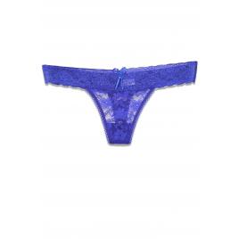 Chiloti dama Brazilian dantela Albastru S-M INTL