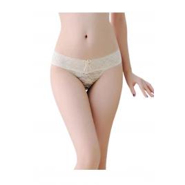 Chiloti dama Brazilian dantela Bej S-M INTL