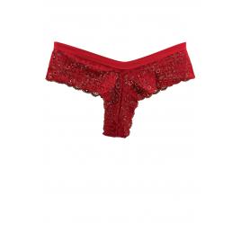 Chiloti dama Tanga Dantela 7201 Rosu L INTL
