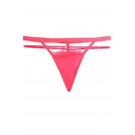 Chiloti sexy dama tanga bumbac Rosu S-M INTL
