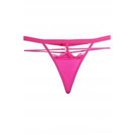 Chiloti sexy dama tanga bumbac Roz S-M INTL