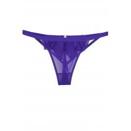 Chiloti sexy dama tanga dantela Albastru funda S-M INTL