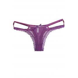 Chiloti sexy dama tanga dantela Mov 2 barete S-M INTL