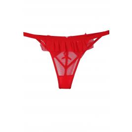 Chiloti sexy dama tanga dantela Rosu funda S-M INTL