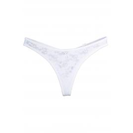 Chiloti sexy dama tanga dantela alb S-M INTL