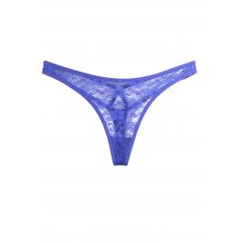 Chiloti sexy dama tanga dantela albastru S-M INTL