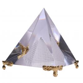 Obiect decorativ statueta arta moderna piramida  9.5 x 8.5 cm