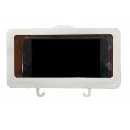 Carcasa Smartphone Montare Perete, Universala, Compatibila 4 - 6.8 inch, Anti-Aburire, Waterproof, Touch Screen, Alb