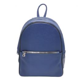 Rucsac, OzzO, Amelia, dama, piele naturala, captusit integral interior, 4 buzunare, Bleumarin deschis