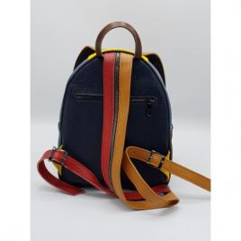 Rucsac, OzzO, Anabell, dama, piele naturala, captusit integral interior, 3 buzunare, Multicolor