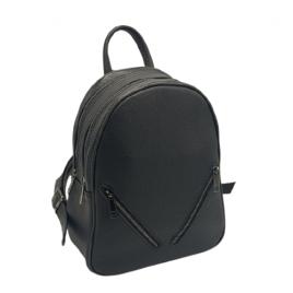 Rucsac, OzzO, Alesia, dama, piele naturala, captusit integral interior, 4 buzunare, Negru