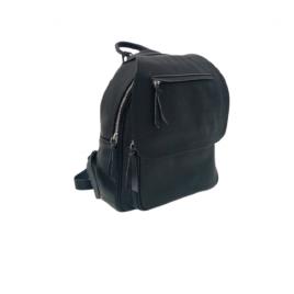 Rucsac, OzzO, Anabell, dama, piele naturala, captusit integral interior, 3 buzunare, Negru