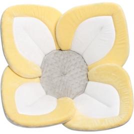 Cadita de plus si salteluta de joaca lotus bloomingbath galben/alb/gri deschis bb105l