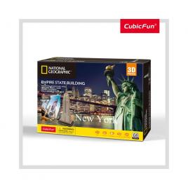 Puzzle 3d empire state building cu brosura 66 piese