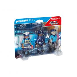 Set 3 figurine politisti playmobil city action