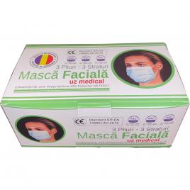 Pachet 200  x 50 de bucati de masti de protectie medicale avizate,  BFE ≥98% , tip II