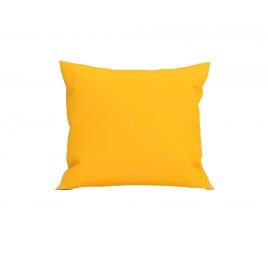 Perna decorativa patrata, 40x40 cm, pentru canapele, plina cu puf mania relax, culoare galben