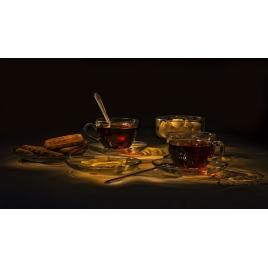 Tablou canvas 50x35 cm, Drinks and food model 202